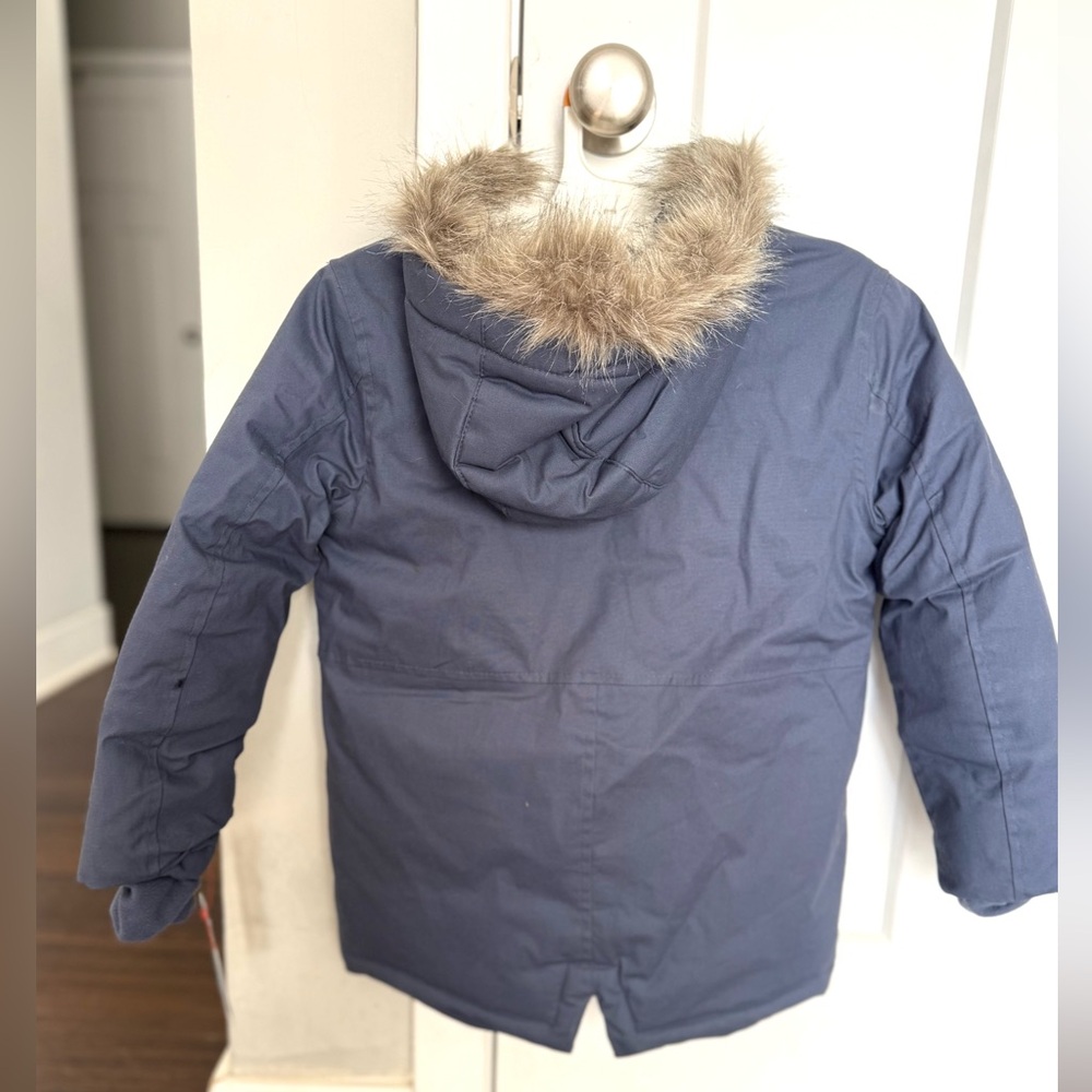 BRAND NEW Boys Heavyweight Parka Jacket Cat &Jack Navy Blue - Picture 4 of 4